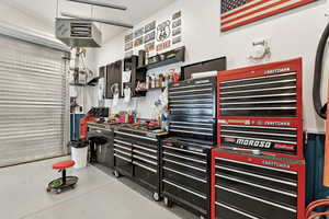 Detached HEATED garage makes a great workshop