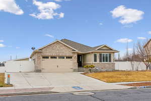 Detached oversized garage in rear