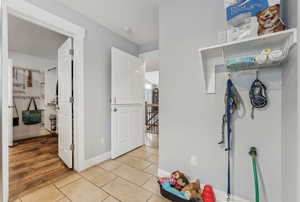 separate spigot for dog's water bowl inside the laundry room