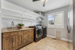 Big laundry room with Dutch door for your dog