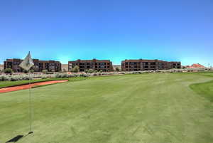 View of property's community featuring view of golf course