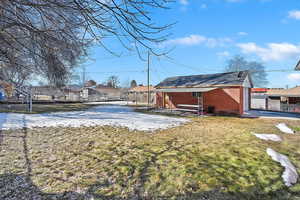 View of yard featuring a residential view