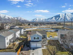 Mountain view with a residential view