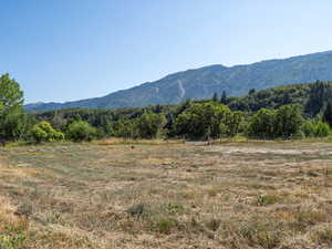 Mountain view with a rural view