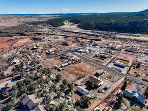 Birds eye view of property