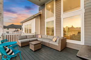 Deck featuring an outdoor hangout area