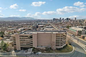 Bird's eye view featuring a view of city and a mountain view