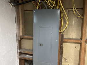 Utility room featuring electric panel