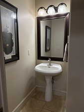 Bathroom with baseboards