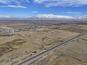 Drone / aerial view with a rural view and a mountain view