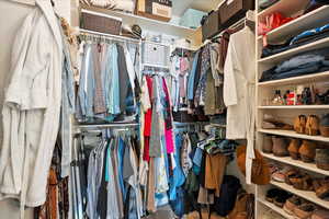 View of spacious closet