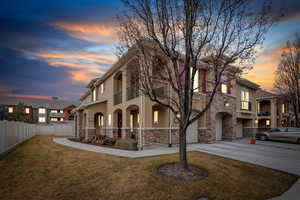 View of front of house with front lawn