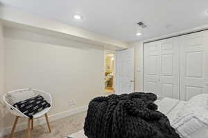 Basement Bedroom #2 with Egress Windows & Large Closets