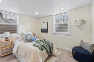 Basement Bedroom #1 with Egress Windows & Large Closets