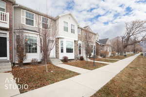 residential view, and a front lawn