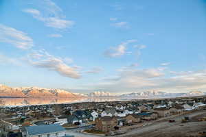 Bird's eye view with a residential view and a water and mountain view