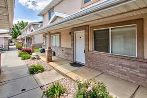 Entrance to property with covered porch