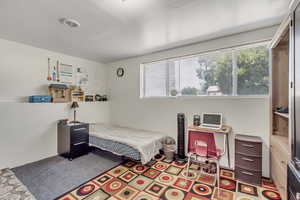 Bedroom with visible vents