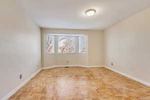 Empty room with baseboards