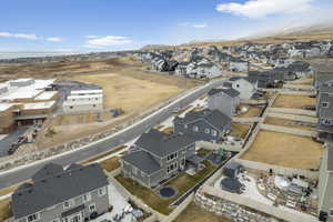 Bird's eye view featuring a mountain view