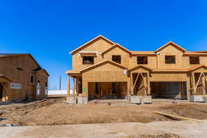 Unfinished property featuring a patio area