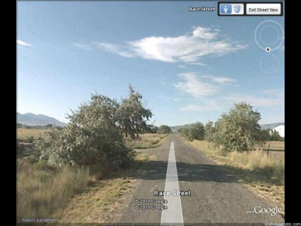 View of street with a mountain view