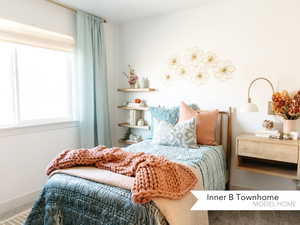 Bedroom featuring baseboards