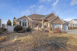 Ranch-style house with a garage