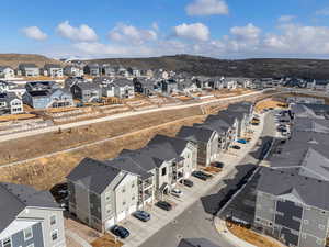 Bird's eye view with a residential view