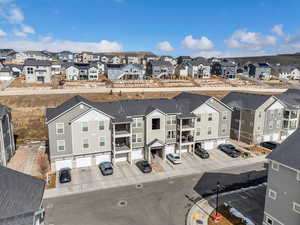 Bird's eye view with a residential view