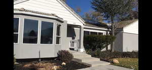 View of property exterior featuring stucco siding