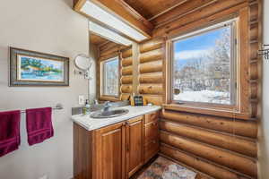 Bathroom featuring vanity