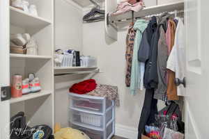 View of spacious closet