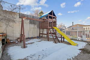 View of play area with fence