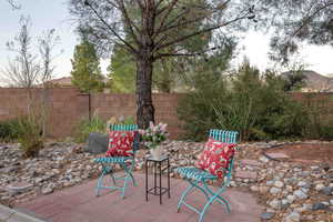 View of patio / terrace with a fenced backyard