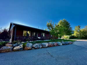 View of front facade with covered porch