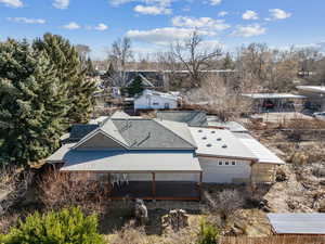 Aerial view of property