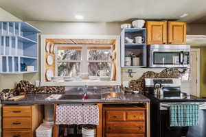 Kitchen with gorgeous deep window sill