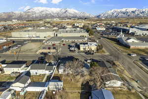 Aerial view with a residential view and a mountain view