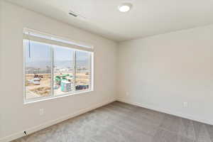 Empty room with carpet