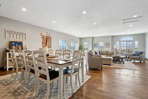 Dining room featuring dark hardwood / wood-style floors