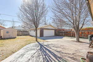 Exterior space with fence