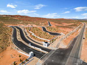 Birds eye view of property