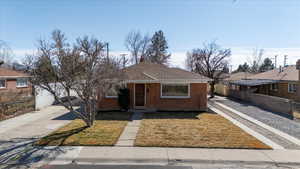 View of front of home and both driveways