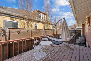 Deck featuring outdoor dining space