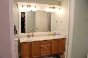 Master Bathroom with double vanity