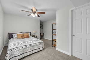 Bedroom 5 featuring a ceiling fan