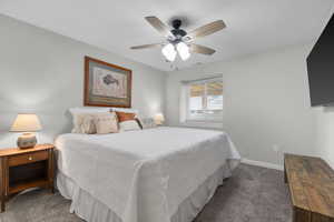 Bedroom 4 with ceiling fan