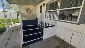 Stairway to the entry