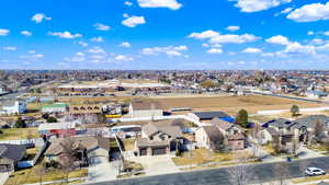 Drone / aerial view with a residential view